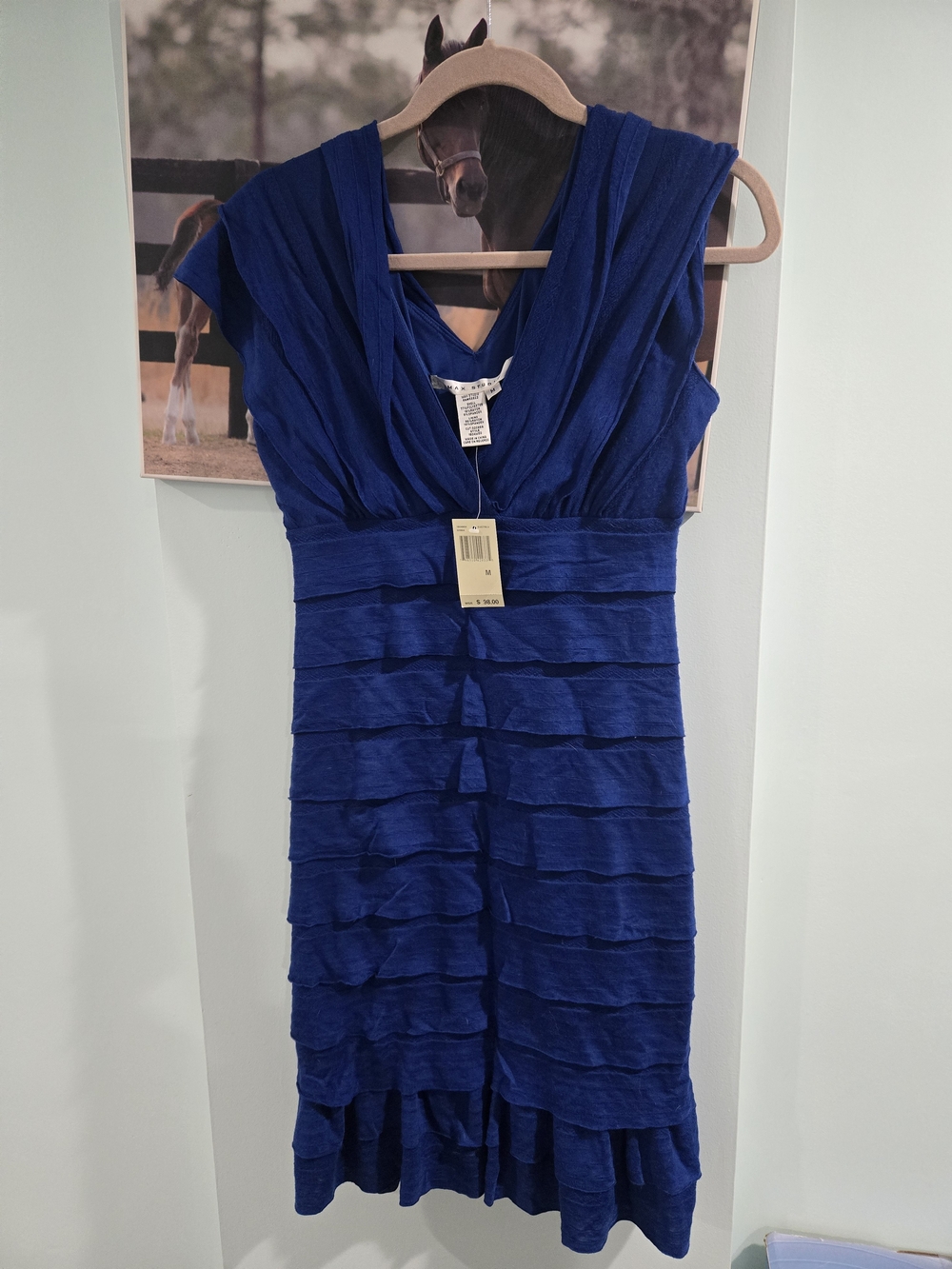 Max Studio Electric Blue Dress Nwt Medium